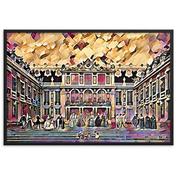 CÉLÉBRATION À LA MAISON DE L'ART V2 Superior Framed Poster