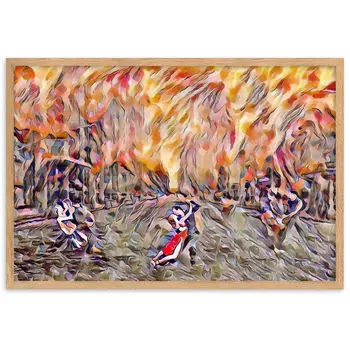 DANCE ME LIKE THE RAIN THAT BURNING OUT THE FIRE AROUND ME Framed Poster