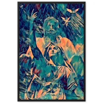 THE DAY THAT IT RAINED JASMINE IN POSEIDON'S HUG V2 Superior Framed Poster