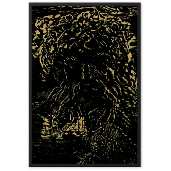 WHEN POSEIDON ASKED THE WAVES TO DANCE TALE Framed Poster