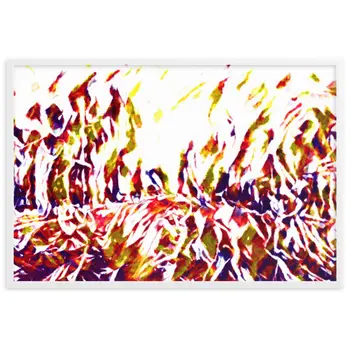 DANCE ME LIKE THE RAIN THAT BURNING OUT THE FIRE AROUND ME Framed Poster