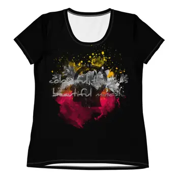Beautiful Minds Women's Athletic T-shirt by Gianneli