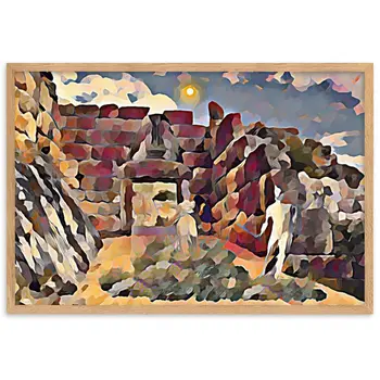 PERSEUS ON THE ROAD TO LION GATE Superior Framed Poster