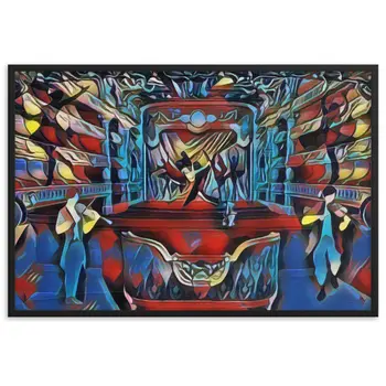 WHEN YOUR SENSES DANCE WITH MY MOMENTS JL.AK Velvet Edition Framed Poster