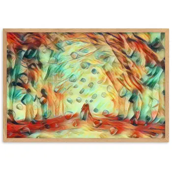 TO SEE MY HEART YOU MUST FIRST DIVE INTO MY TRUTH J.L PREMIUM Framed Poster