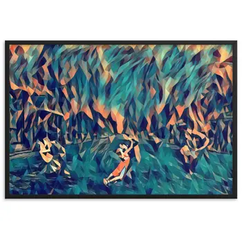 DANCE ME LIKE THE RAIN THAT BURNING OUT THE FIRE AROUND ME Framed Poster