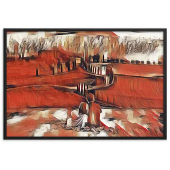 SEEING THE DAWN THROUGH THE DREAM SUPERIOR Framed Poster