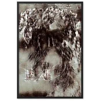 WHEN POSEIDON ASKED THE WAVES TO DANCE PREMIUM Framed Poster