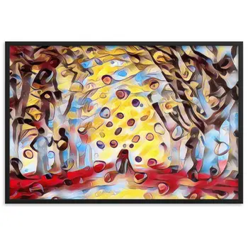 TO SEE MY HEART YOU MUST FIRST DIVE INTO MY TRUTH J.L PREMIUM Framed Poster