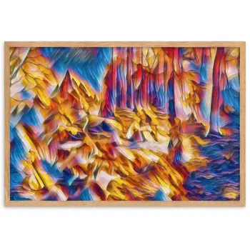 AMONG THE FOUR SEASONS YOU ARE THE FIFTH SENSE Velvet Edition Framed Poster