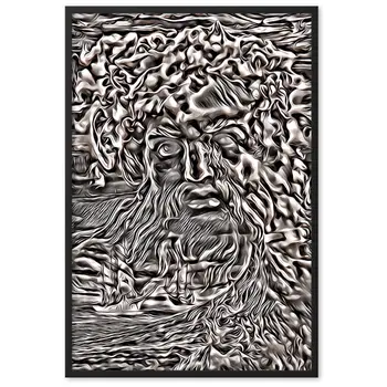 WHEN POSEIDON ASKED THE WAVES TO DANCE TALE Framed Poster