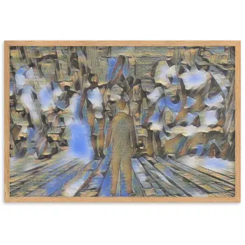 I SAW MY ENTIRE LIFE PASS THROUGH YOUR EYES Velvet Edition Framed Poster