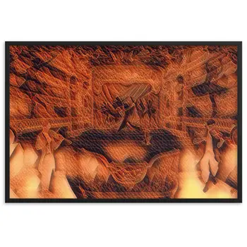 WHEN YOUR SENSES DANCE WITH MY MOMENTS JL.AK Velvet Edition Framed Poster