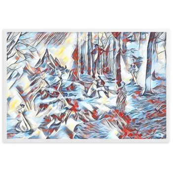 AMONG THE FOUR SEASONS YOU ARE THE FIFTH SENSE Superior Framed Poster