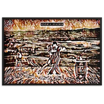 BALLANDO DAVANTI A UN MURO IN TOSCANA TALE Framed Poster