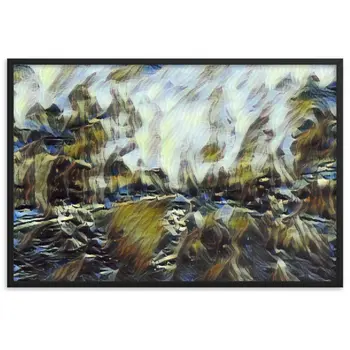 DANCE ME LIKE THE RAIN THAT BURNING OUT THE FIRE AROUND ME Velvet Framed Poster