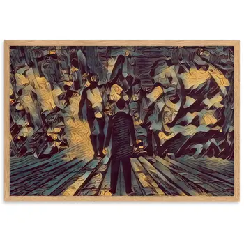 I SAW MY ENTIRE LIFE PASS THROUGH YOUR EYES Velvet Edition Framed Poster