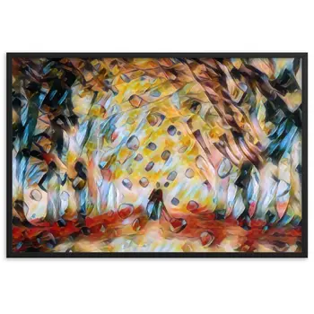 TO SEE MY HEART YOU MUST FIRST DIVE INTO MY TRUTH J.L PREMIUM Framed Poster