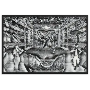 WHEN YOUR SENSES DANCE WITH MY MOMENTS JL.AK Velvet Edition Framed Poster