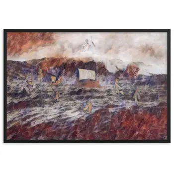 AS YOU SET OUT FOR ITHACA Premium Framed Poster