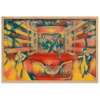 WHEN YOUR SENSES DANCE WITH MY MOMENTS JL.AK Velvet Edition Framed Poster