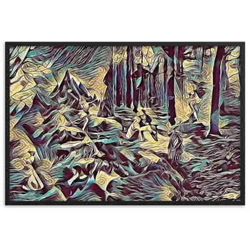 AMONG THE FOUR SEASONS YOU ARE THE FIFTH SENSE TALE Framed Poster