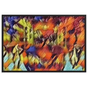 WHEN YOUR SENSES DANCE WITH MY MOMENTS JL.AK Velvet Edition Framed Poster