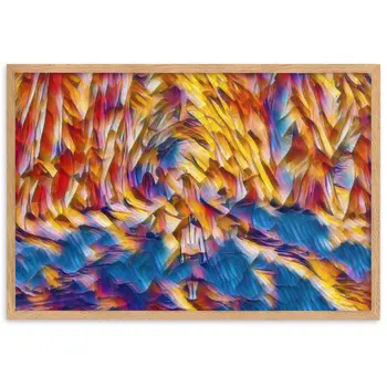 LOVE IS WHEN YOU CAN SEE WITHIN ME A.K Velvet Edition Framed Poster