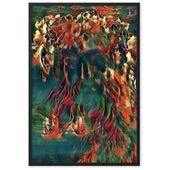 WHEN POSEIDON ASKED THE WAVES TO DANCE PREMIUM Framed Poster