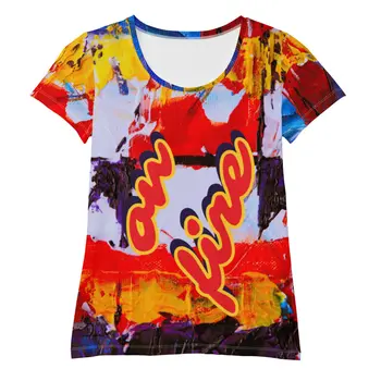 ON FIRE Women's T-shirt by Gianneli