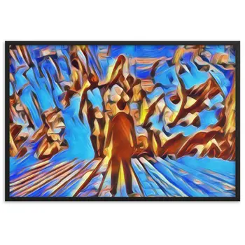 I SAW MY ENTIRE LIFE PASS THROUGH YOUR EYES Velvet Edition Framed Poster