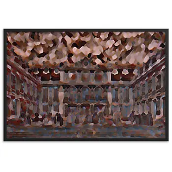 CÉLÉBRATION À LA MAISON DE L'ART V2 Superior Framed Poster