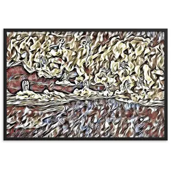 CUPID AND PSYCHE Superior Framed Poster