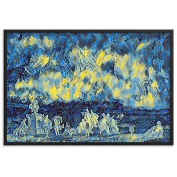 ZEUS AND THE SNAKE V2 Superior Framed Poster