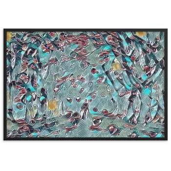 TO SEE MY HEART YOU MUST FIRST DIVE INTO MY TRUTH J.L VELVET Framed Poster