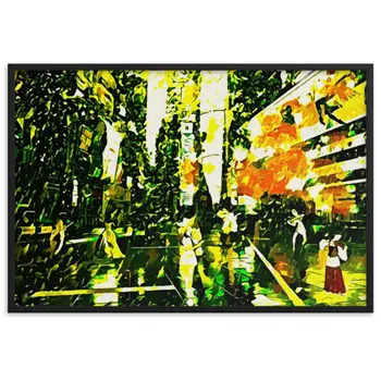 WHEN YOUR KISS WATERED ALL MY SENSES UPPER Framed Poster