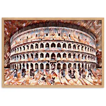 UNA SERATA AL COLOSSEO V2 Superior Framed Poster