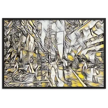 WHEN YOUR KISS WATERED ALL MY SENSES Velvet Edition Framed Poster
