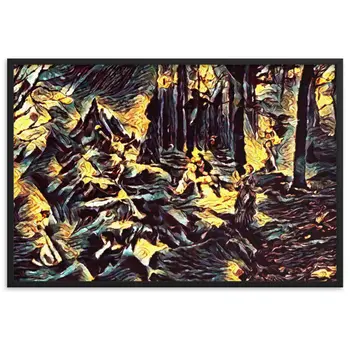 AMONG THE FOUR SEASONS YOU ARE THE FIFTH SENSE TALE Framed Poster