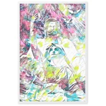 THE DAY THAT IT RAINED JASMINE IN POSEIDON'S HUG V2 Superior Framed Poster