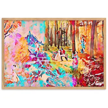 AMONG THE FOUR SEASONS YOU ARE THE FIFTH SENSE UPPER Framed Poster