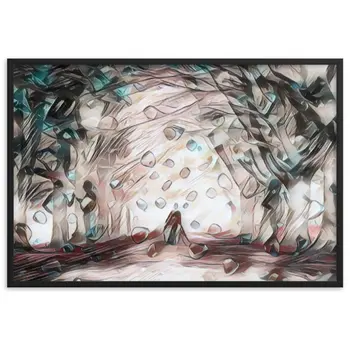 TO SEE MY HEART YOU MUST FIRST DIVE INTO MY TRUTH J.L PREMIUM Framed Poster
