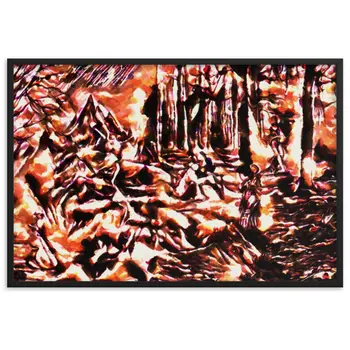 AMONG THE FOUR SEASONS YOU ARE THE FIFTH SENSE TALE Framed Poster