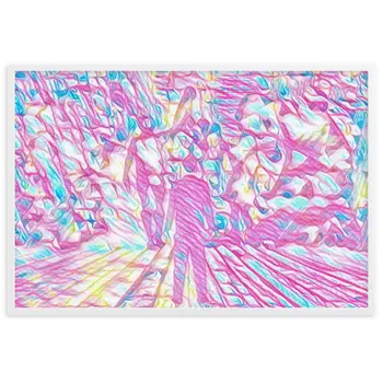 I SAW MY ENTIRE LIFE PASS THROUGH YOUR EYES Velvet Edition Framed Poster