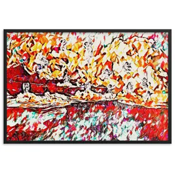 CUPID AND PSYCHE Superior Framed Poster