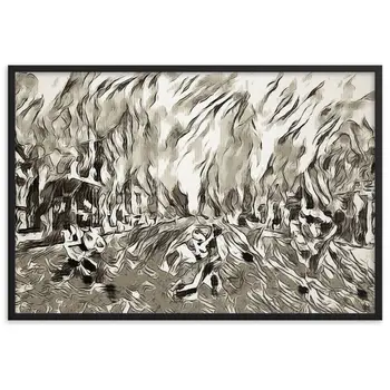 DANCE ME LIKE THE RAIN THAT BURNING OUT THE FIRE AROUND ME Framed Poster