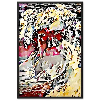 WHEN POSEIDON ASKED THE WAVES TO DANCE UPPER Framed Poster