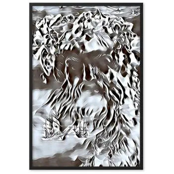 WHEN POSEIDON ASKED THE WAVES TO DANCE Superior Framed Poster