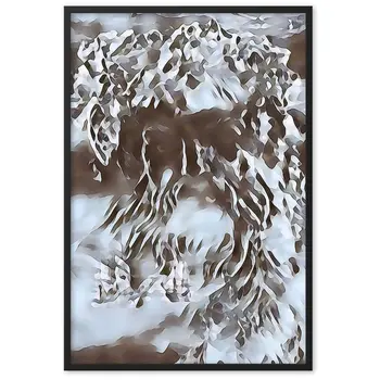 WHEN POSEIDON ASKED THE WAVES TO DANCE Superior Framed Poster