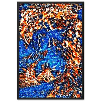 WHEN POSEIDON ASKED THE WAVES TO DANCE Superior Framed Poster